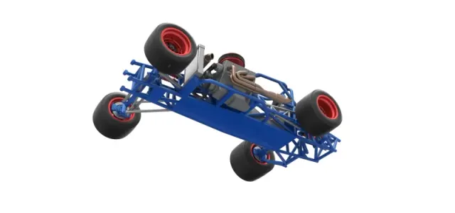 Supermodified front engine race car Base Version 4 Scale 1:25 — Image 3 of 30