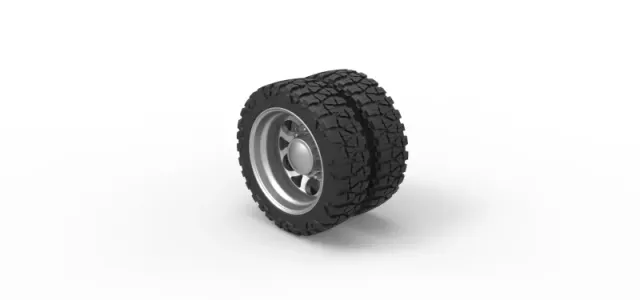 Diecast Rear semi wheel for pickup Version 15 Scale 1:25 — Image 7 of 12