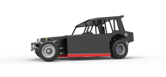Vintage Dirt Modified stock car V6 while turning Scale 1:25 — Фото 2 из 31