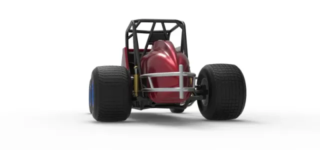 Vintage Dirt Silver Crown Car Scale 1:25 — Image 15 of 30