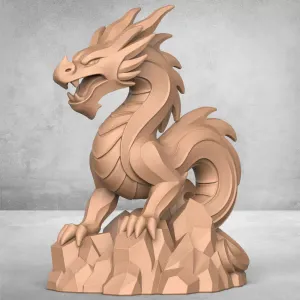 Ancient Chinese Dragon Statue