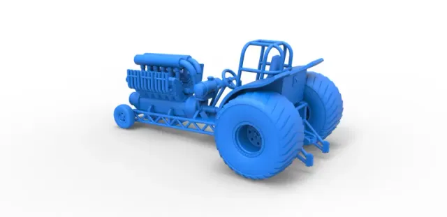 Diecast Mini Rod pulling tractor with V12 engine Scale 1 to 25 — Фото 21 из 31