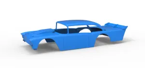 Shell of Vintage Dirt Modified stock car Version 9 Scale 1:25