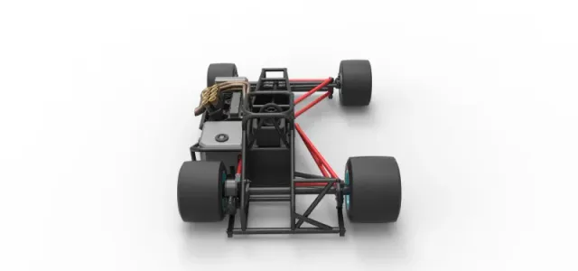 Supermodified front engine race car Base Version 2 Scale 1:25 — Фото 17 из 31