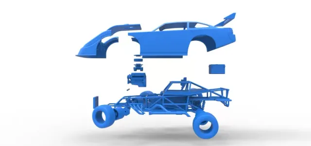 Australian Super Sedan while turning Scale 1:25 — Image 29 of 31
