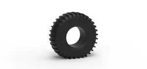 Trom tire 1 deflated Scale 1:25