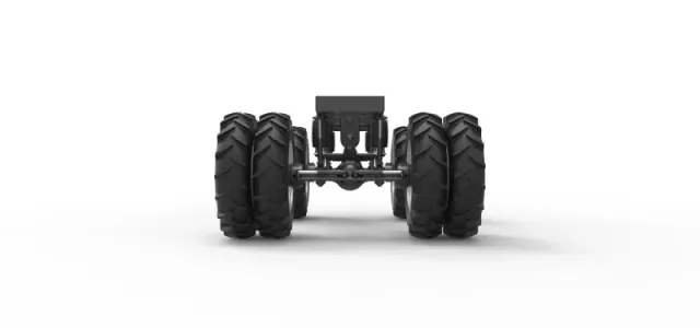 Chassis of Vintage Monster Truck with double wheels Scale 1:25 — Фото 11 из 26