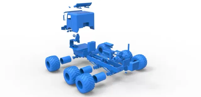 Diecast Monster truck 6x6 Scale 1:25 — Фото 29 из 31