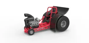 Diecast Mini Rod pulling tractor Scale 1 to 25