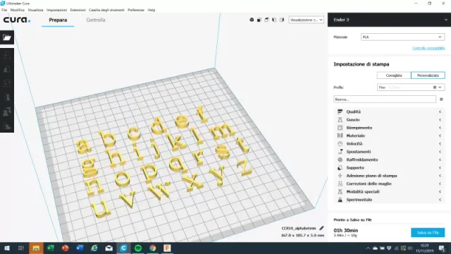 BATANG Font lowercase 3D letters STL file — Фото 2 из 6