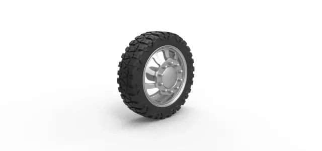 Diecast Front semi wheel for pickup Version 8 Scale 1:25 — Фото 2 из 12