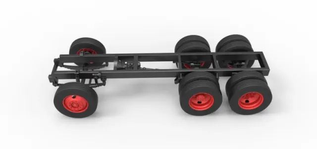 Chassis of Vintage GATR Racing Semi truck Scale 1:25 — Фото 8 из 23