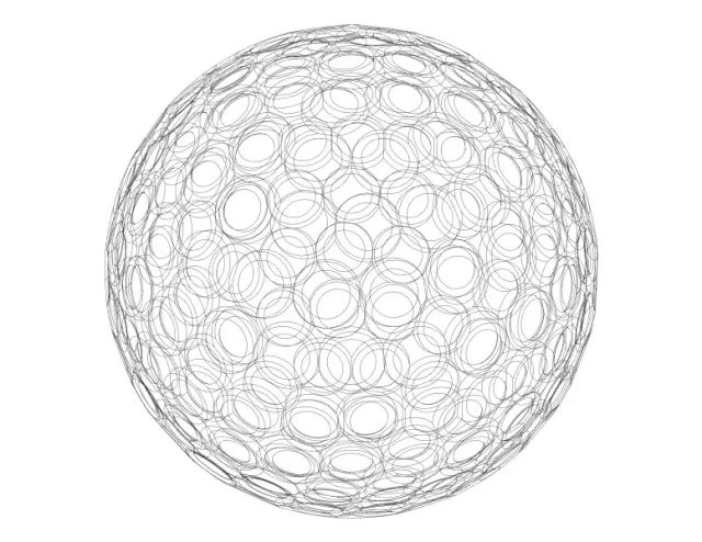 Wireframe Shape Geometric Golf Ball — Фото 4 из 7