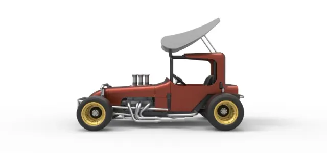 Vintage Winged Supermodified stock car Scale 1:25 — Фото 9 из 31