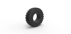 Diecast military Ural tire KAMA-1260-1 Scale 1 to 25