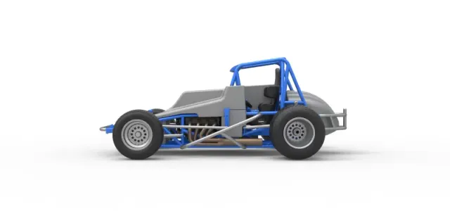 Vintage Sprint car Scale 1:25 — Фото 9 из 30