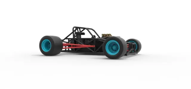 Supermodified front engine race car Base Version 2 Scale 1:25 — Фото 25 из 31
