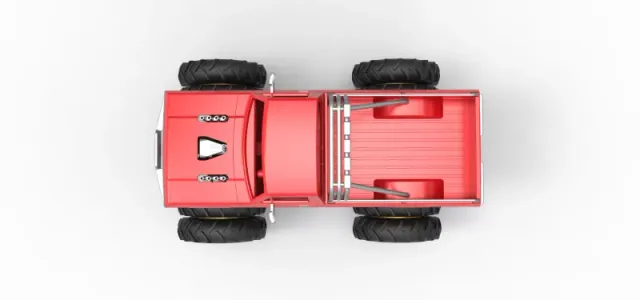Vintage Monster Truck with double wheels Scale 1:25 — Фото 11 из 31