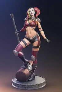 Harley Quinn 3D Print Model