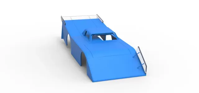 Shell of Vintage Dirt late model Race car Version 5 Scale 1:25 — Фото 18 из 25