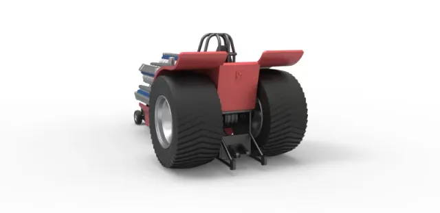 Diecast Pulling tractor with 42 cylinder Radial engine 1:25 — Image 11 of 31