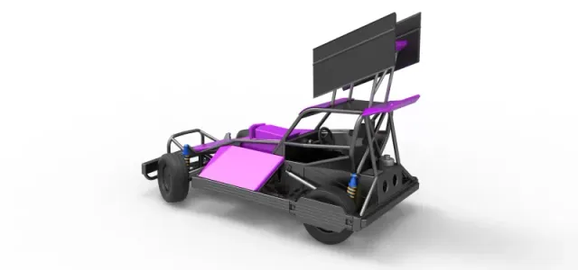 New Zealand Superstock car while turning Version 2 Scale 1:25 — Фото 12 из 31