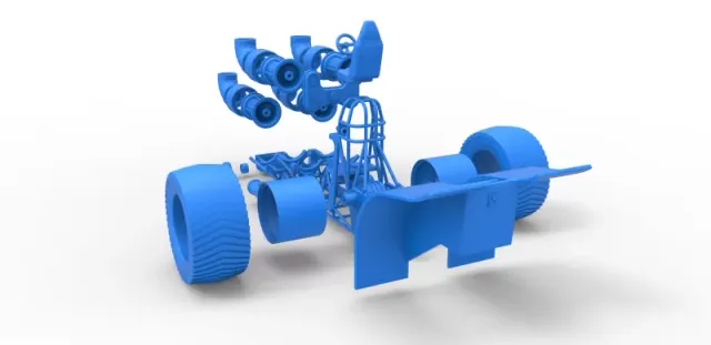 Diecast Pulling tractor with 4 jet engines Version 3 1:25 — Фото 30 из 31