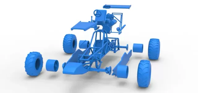 Vintage Mud dragster Scale 1:25 — Фото 21 из 26