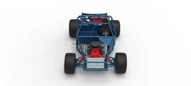Vintage Dirt late model Race car Base Scale 1:25 — Фото 8 из 29