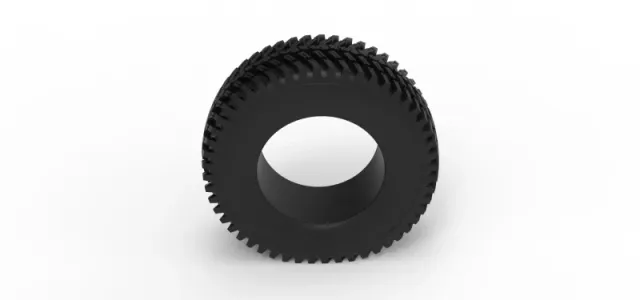 Tractor tire deflated Scale 1:25 — Фото 6 из 10