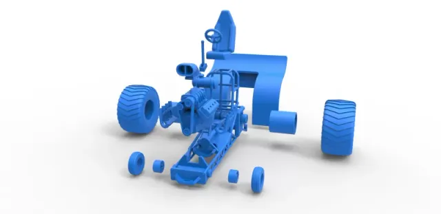 Diecast Mini Rod pulling tractor Scale 1 to 25 — Image 26 of 31