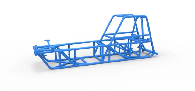 Frame of Vintage Dirt Modified stock car Version 2 Scale 1:25 — Image 17 of 17