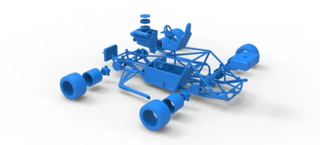 Vintage Asphalt Modified stock car Base V6 Scale 1:25 — Фото 29 из 30