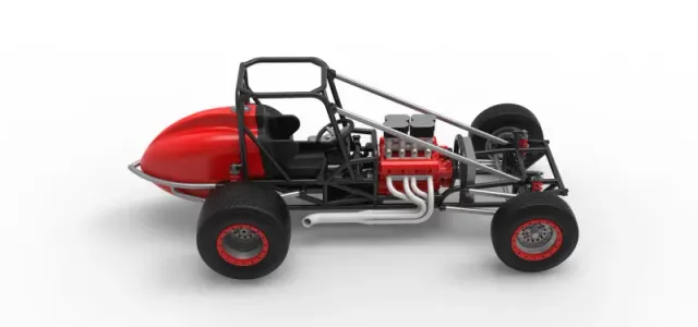 Dirt Silver Crown Champ car Base Scale 1:25 — Фото 23 из 30