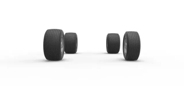 Wheel set of Northeast Dirt Modified stock car V5 Scale 1:25 — Фото 4 из 17