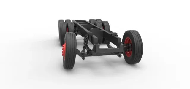 Chassis of Vintage GATR Racing Semi truck Scale 1:25 — Фото 18 из 23