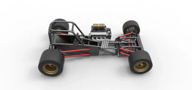 Supermodified front engine race car Base Scale 1:25 — Фото 21 из 31