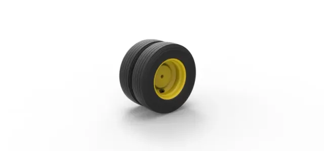 2 Hole rear double wheel of Vintage School bus Scale 1:25 — Image 8 of 11