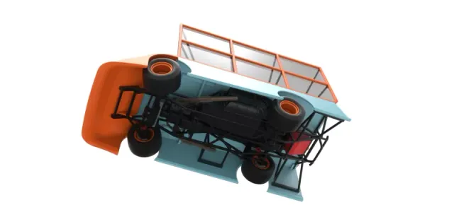 Super Dirt Late model with side wing while turning Scale 1:25 — Image 3 of 31