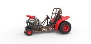 Diecast Mini Rod pulling tractor 7 Scale 1:25