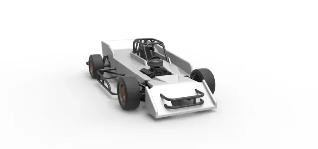 Small Block Supermodified race car Scale 1:25 — Image 26 of 31