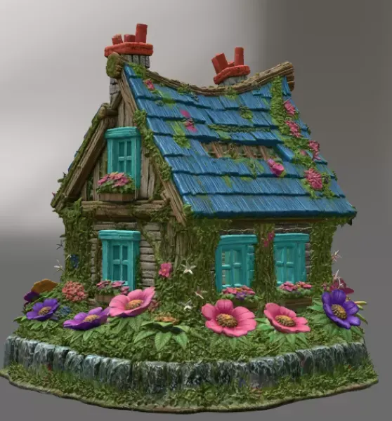 Cozy Fantasy House STL for 3D Printing — Image 5 of 10