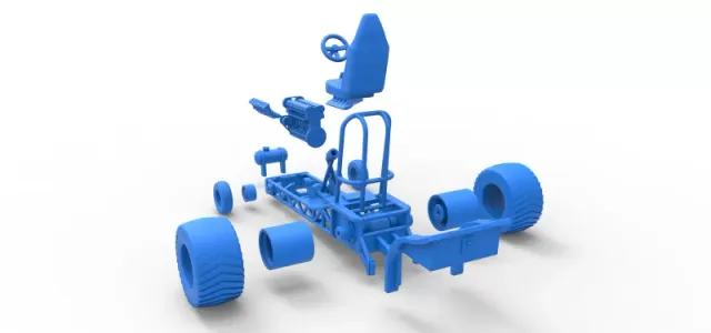 Diecast Mini Rod pulling tractor 9 Scale 1:25 — Image 30 of 31