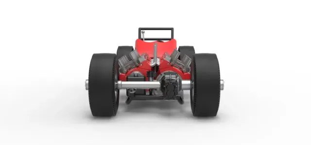 Vintage AWD Dragster Version 2 Scale 1:25 — Фото 7 из 30