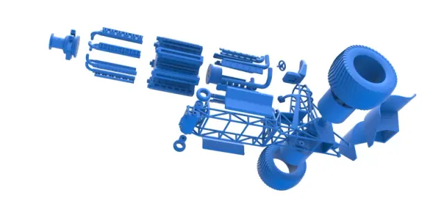 Diecast Pulling tractor with 42 cylinder Radial engine 1:25 — Image 25 of 31