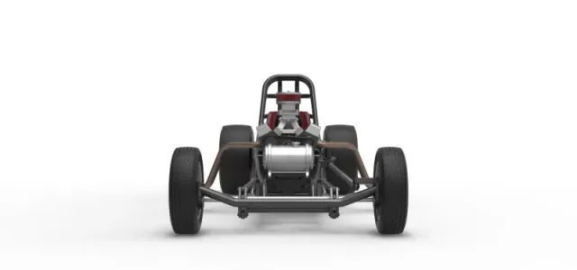 Vintage Front engine dragster Base Version 5 Scale 1:25 — Фото 7 из 19