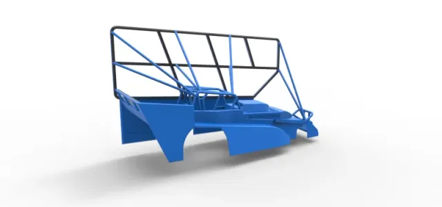 Shell of Northeast Dirt Modified stock car with side wing 1:25 — Фото 14 из 29