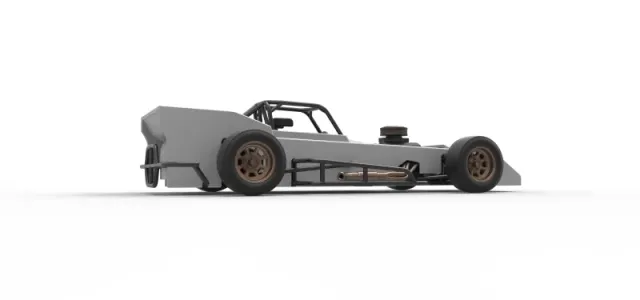 Small Block Supermodified race car Scale 1:25 — Image 21 of 31