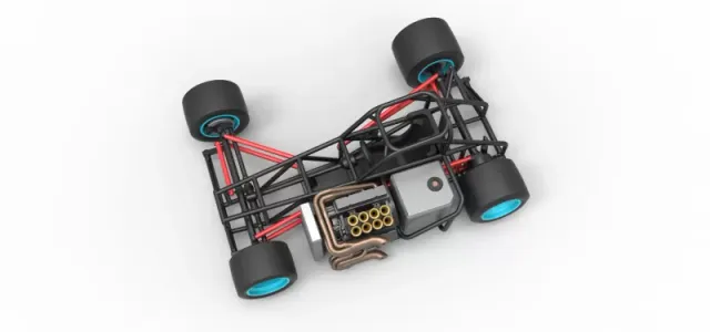 Supermodified front engine race car Base Version 2 Scale 1:25 — Фото 4 из 31