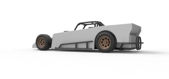 Small Block Supermodified race car Scale 1:25 — Image 13 of 31